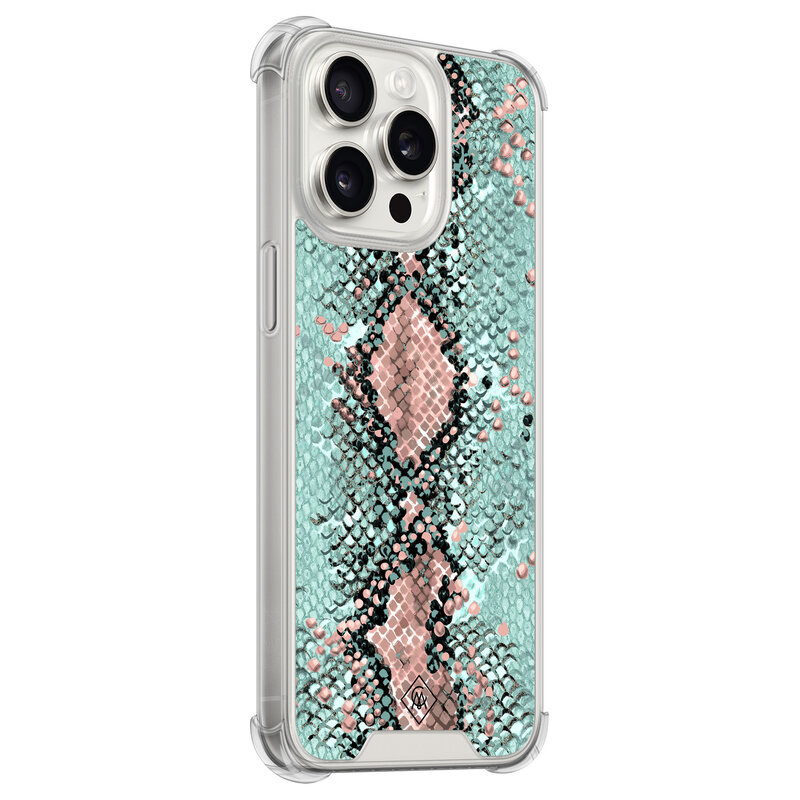 Casimoda iPhone 15 Pro Max shockproof hoesje - Snake pastel