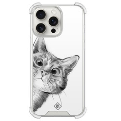 Casimoda iPhone 15 Pro Max shockproof hoesje - Kat kiekeboe