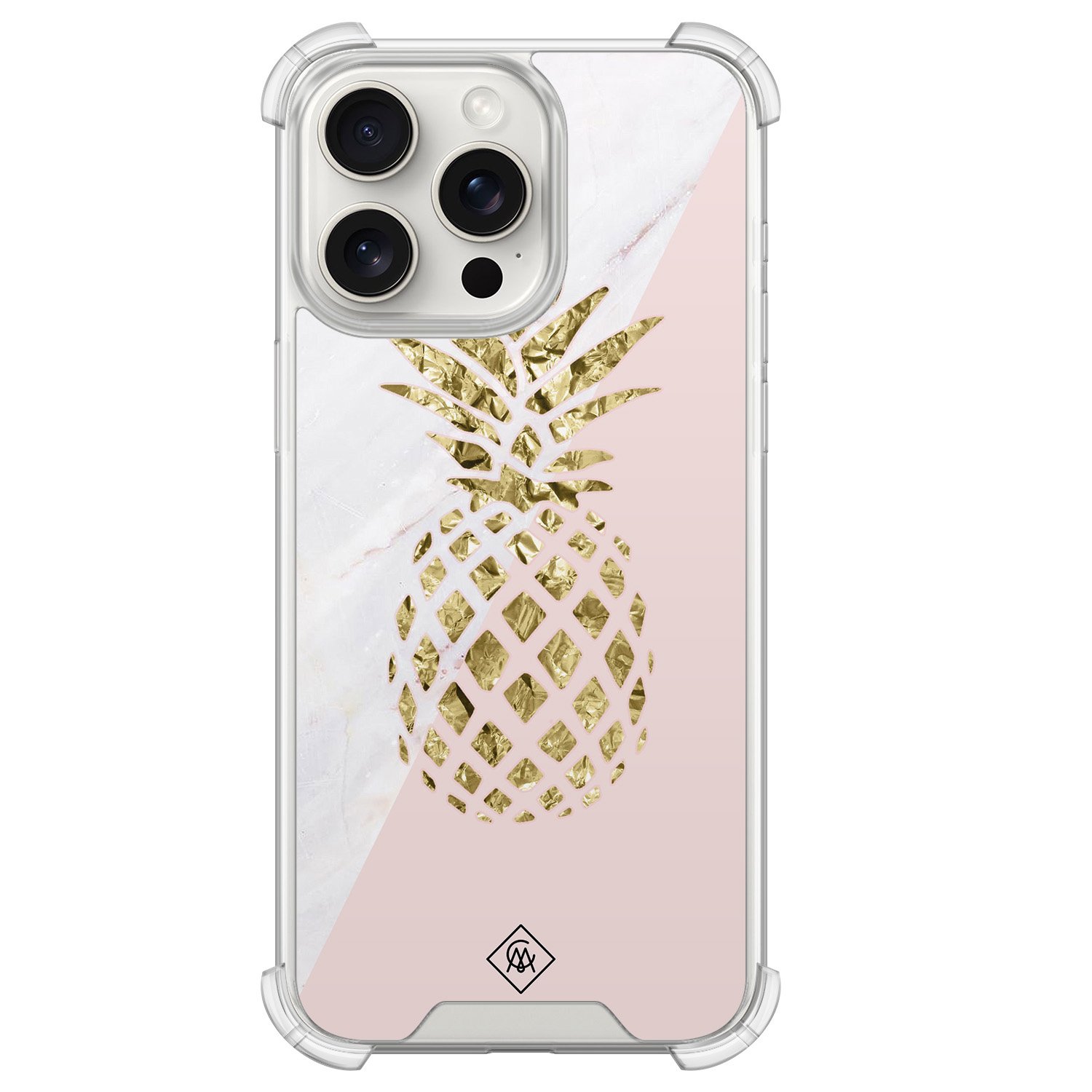 iPhone 15 Pro Max shockproof hoesje - Ananas