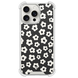 Casimoda iPhone 15 Pro Max shockproof hoesje - Retro bloempjes