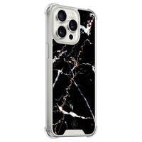 Casimoda iPhone 15 Pro Max shockproof hoesje - Marmer zwart