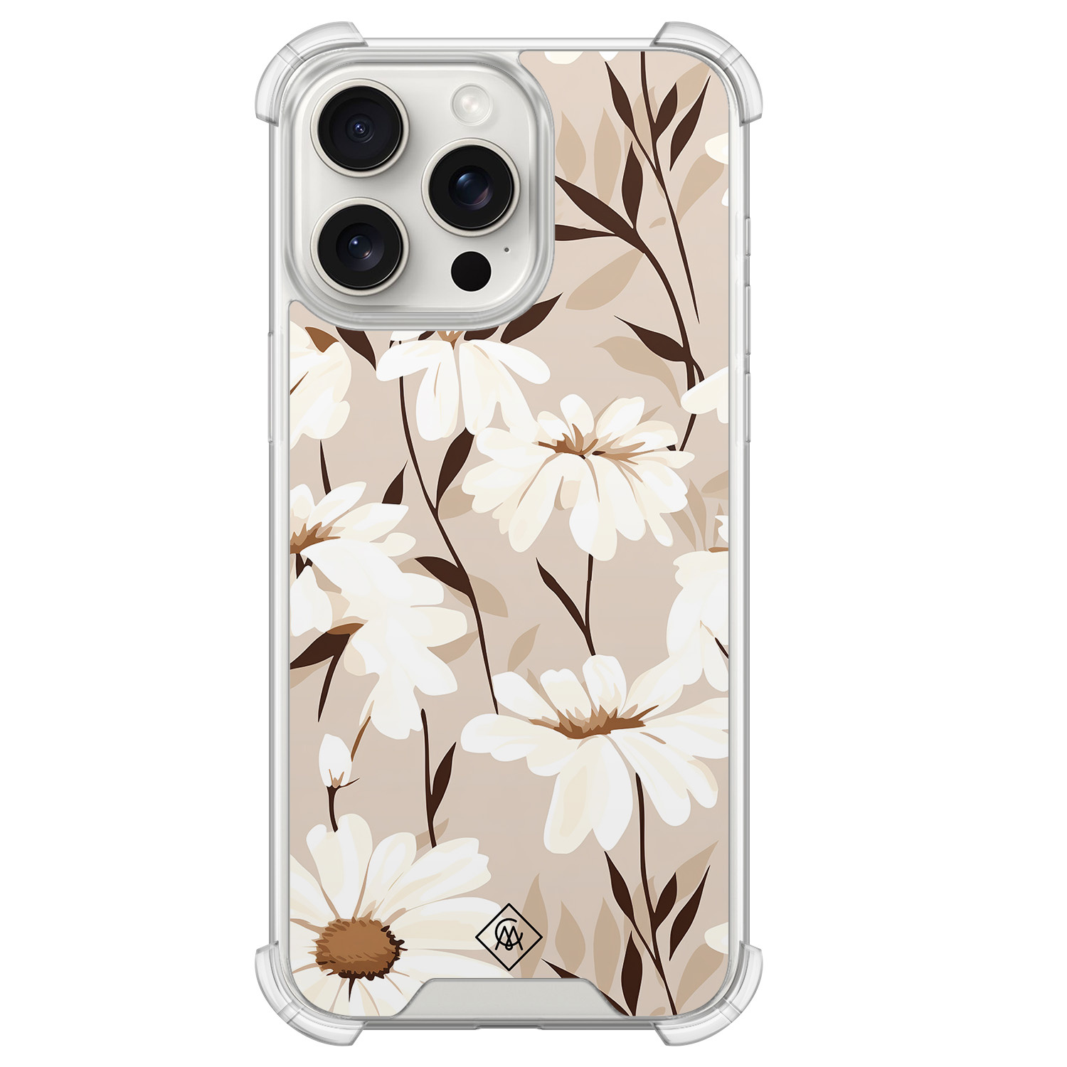 iPhone 15 Pro Max shockproof hoesje - In bloom