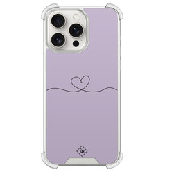 Casimoda iPhone 15 Pro Max shockproof hoesje - Hart lila