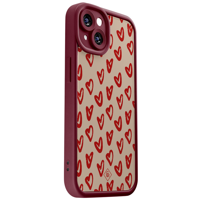 Casimoda iPhone 14 siliconen case - Sweet hearts
