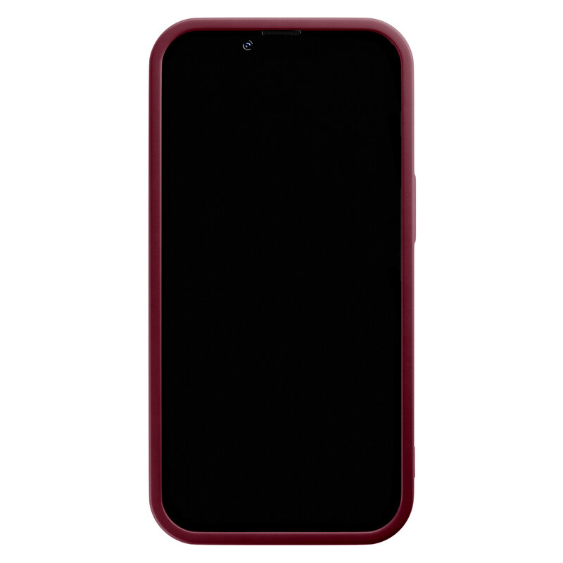 Casimoda iPhone 14 siliconen case - Abstract terracotta