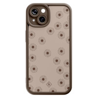 Casimoda iPhone 15 siliconen case - Cute flowers