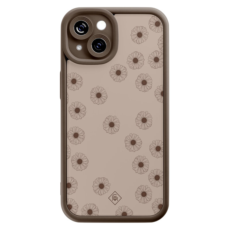 Casimoda iPhone 15 siliconen case - Cute flowers