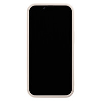 Casimoda iPhone 15 siliconen case - Palmy leaves beige