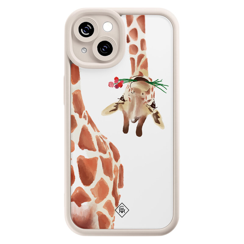 Casimoda iPhone 15 siliconen case - Giraffe