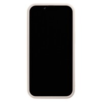 Casimoda iPhone 13 siliconen case - Palmy leaves beige