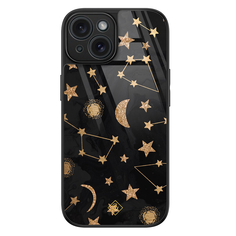 Casimoda iPhone 15 glazen hardcase - Counting the stars