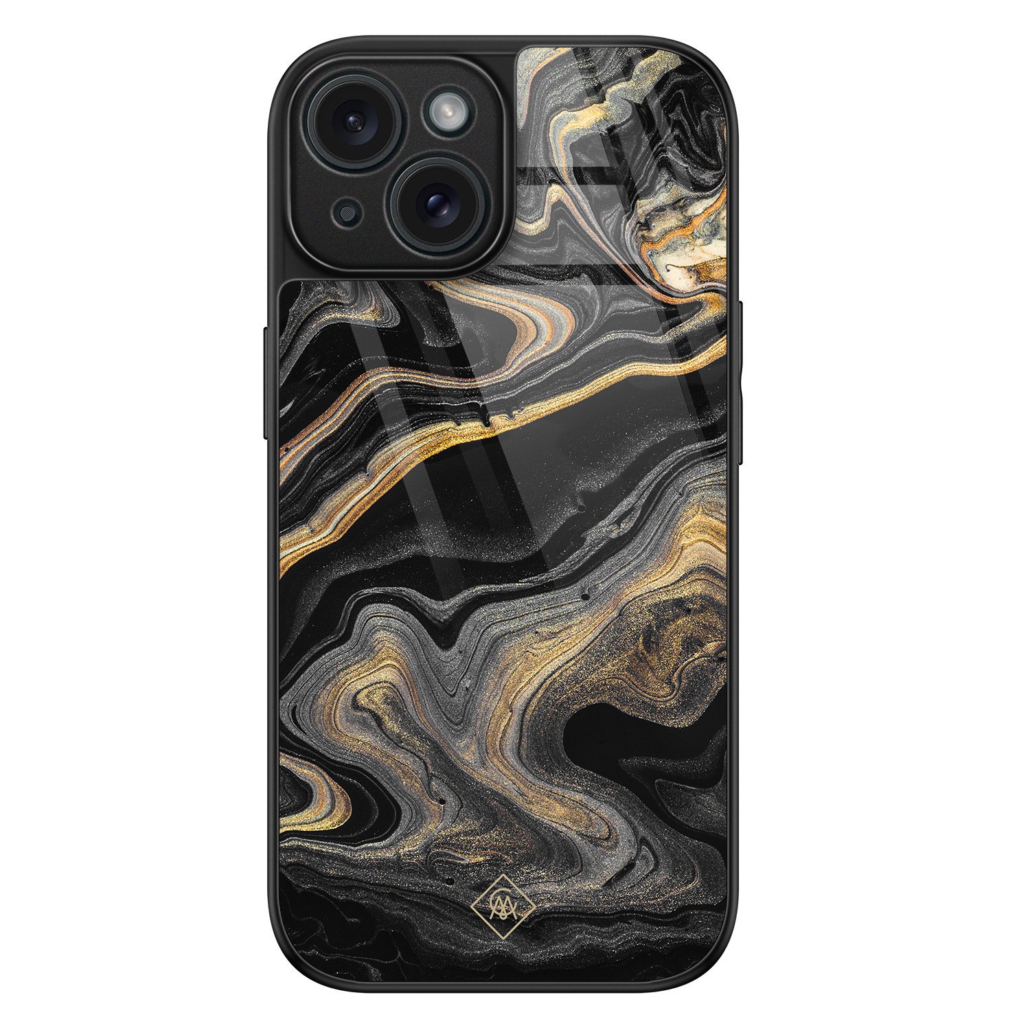 iPhone 15 glazen hardcase - Marbling