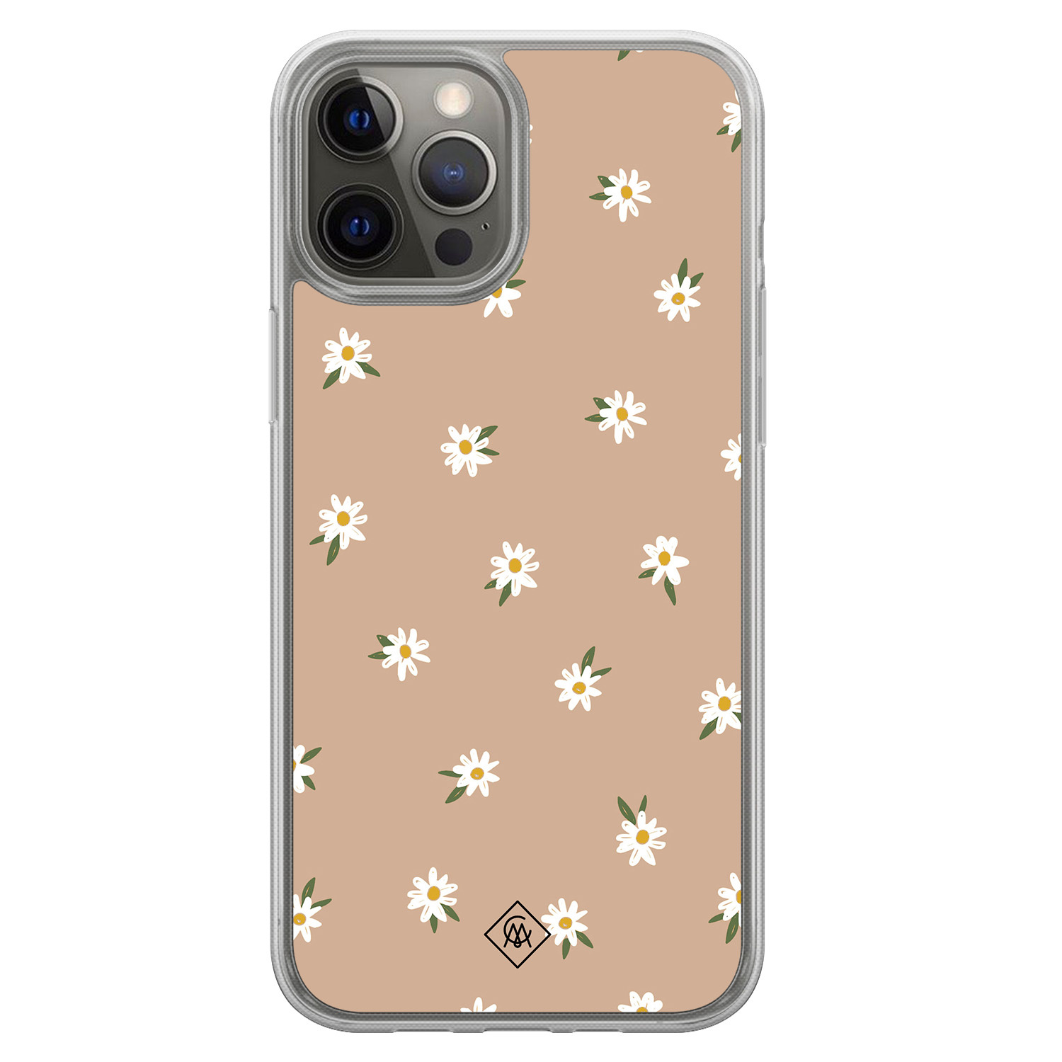 iPhone 12 (Pro) hybride hoesje - Sweet daisies