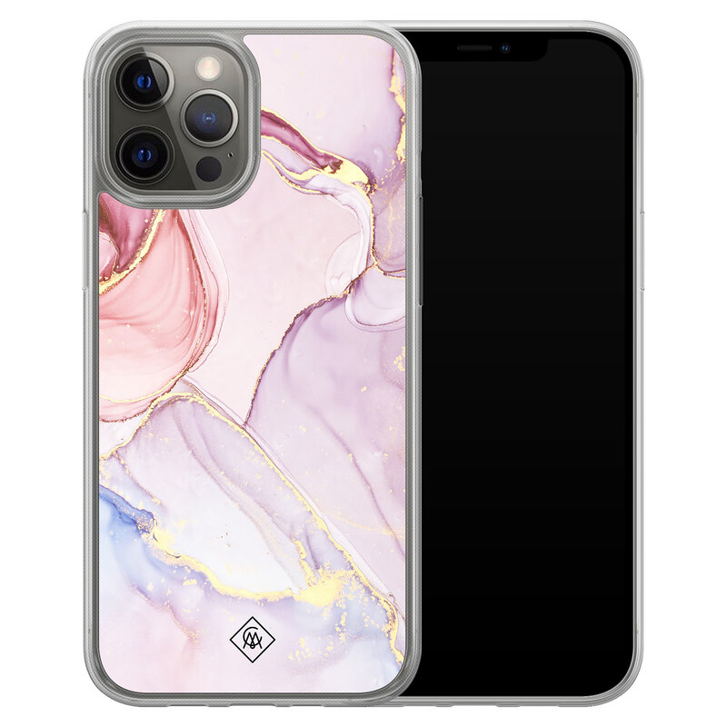 Casimoda iPhone 12 (Pro) hybride hoesje - Purple sky