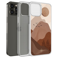 Casimoda iPhone 12 (Pro) hybride hoesje - Mountain birds