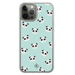 Casimoda iPhone 12 (Pro) hybride hoesje - Panda print