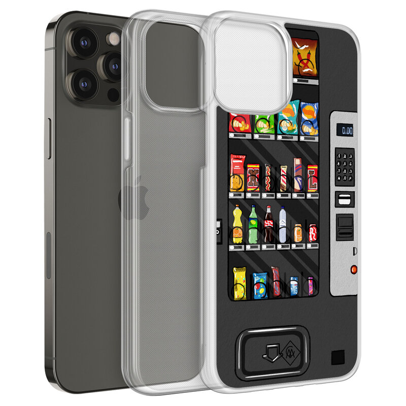 Casimoda iPhone 12 (Pro) hybride hoesje - Snoepautomaat