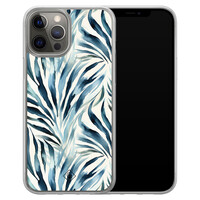 Casimoda iPhone 12 (Pro) hybride hoesje - Japandi waves