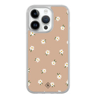Casimoda iPhone 14 Pro hybride hoesje - Sweet daisies