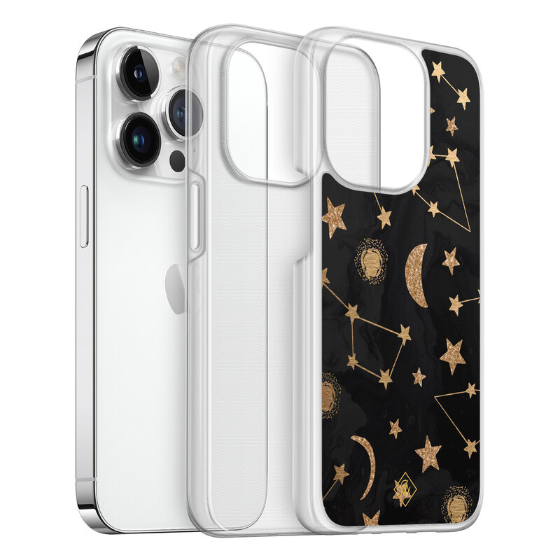 Casimoda iPhone 14 Pro hybride hoesje - Counting the stars