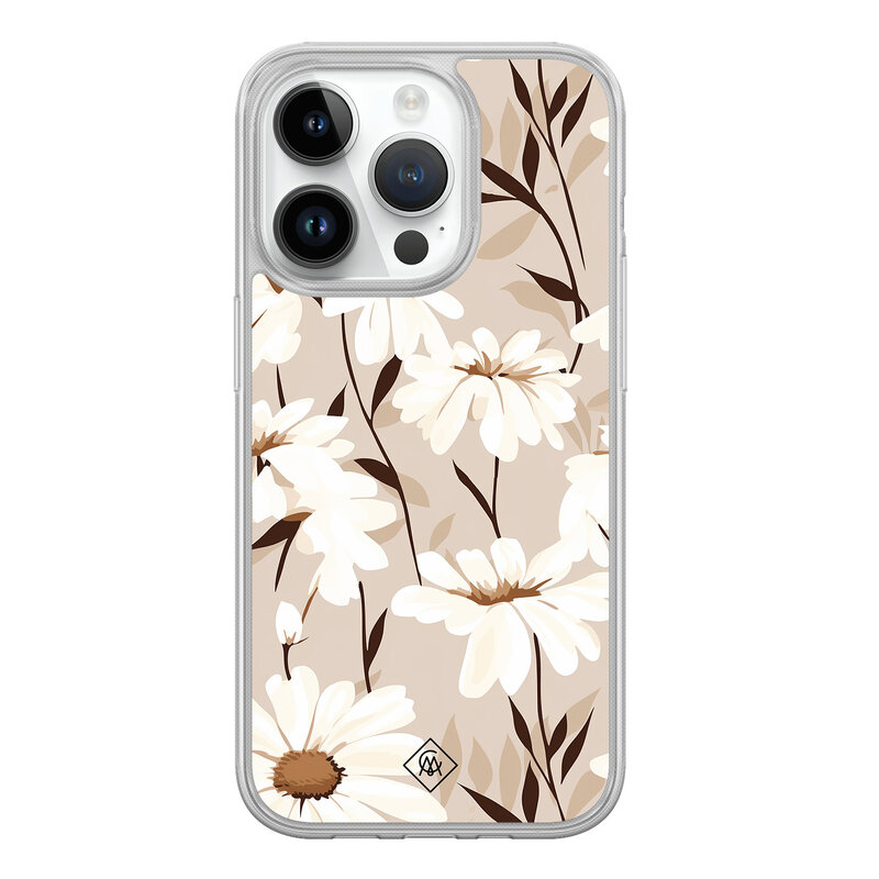 Casimoda iPhone 14 Pro hybride hoesje - In bloom