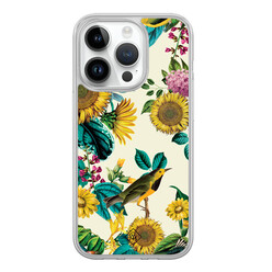 Casimoda iPhone 14 Pro hybride hoesje - Sunflowers