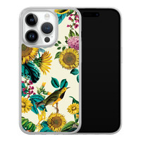 Casimoda iPhone 14 Pro hybride hoesje - Sunflowers