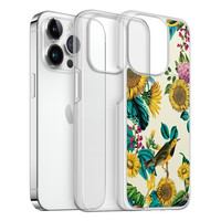 Casimoda iPhone 14 Pro hybride hoesje - Sunflowers