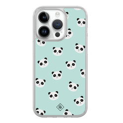 Casimoda iPhone 14 Pro hybride hoesje - Panda print Casimoda iPhone 14 Pro hybride hoesje - Panda print