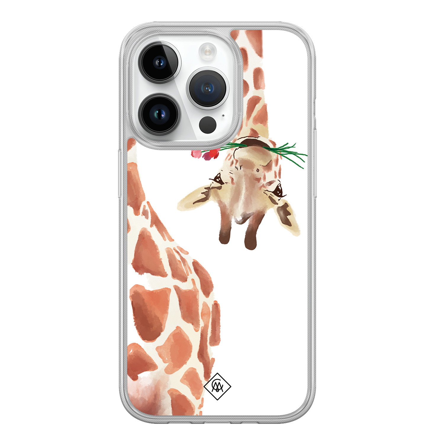 iPhone 14 Pro hybride hoesje - Giraffe