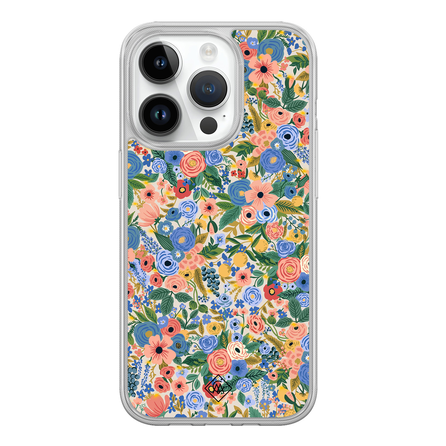 iPhone 14 Pro hybride hoesje - Blue gardens