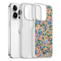 Casimoda iPhone 14 Pro hybride hoesje - Blue gardens