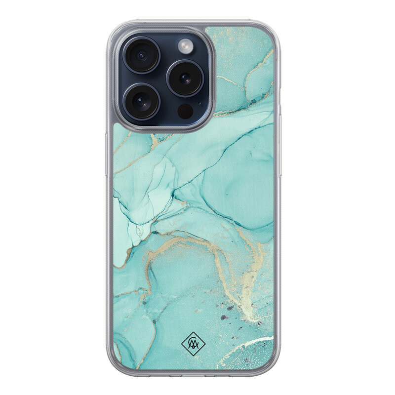 Casimoda iPhone 15 Pro hybride hoesje - Touch of mint