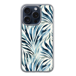 Casimoda iPhone 15 Pro hybride hoesje - Japandi waves