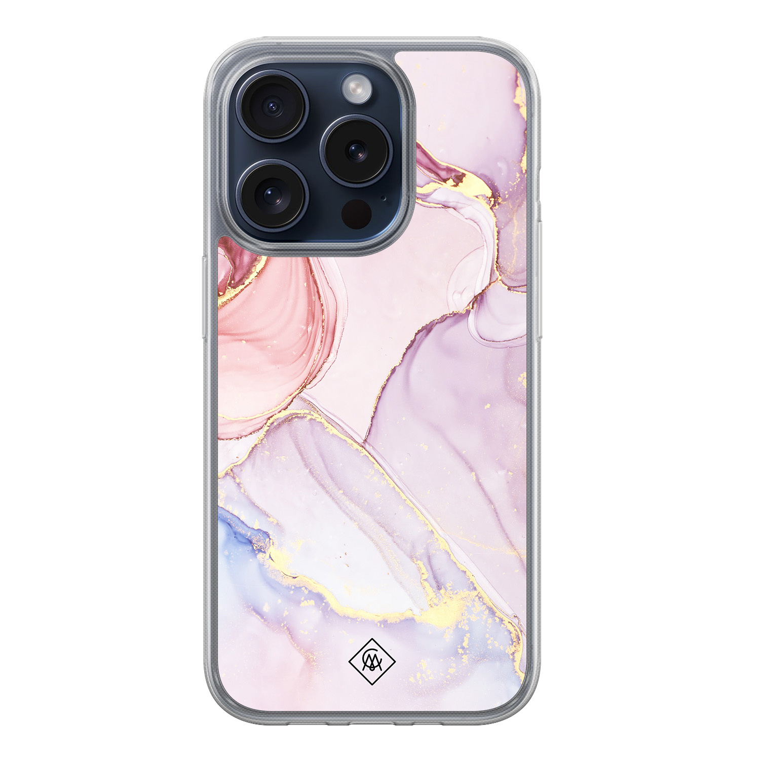 iPhone 15 Pro hybride hoesje - Purple sky