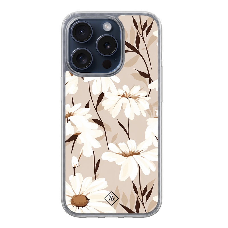 Casimoda iPhone 15 Pro hybride hoesje - In bloom