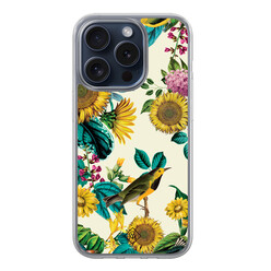 Casimoda iPhone 15 Pro hybride hoesje - Sunflowers