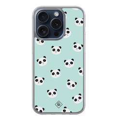 Casimoda iPhone 15 Pro hybride hoesje - Panda print
