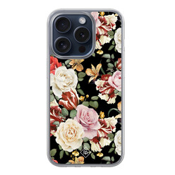Casimoda iPhone 15 Pro hybride hoesje - Flowerpower