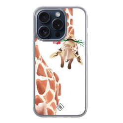 Casimoda iPhone 15 Pro hybride hoesje - Giraffe