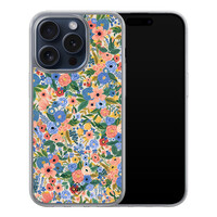 Casimoda iPhone 15 Pro hybride hoesje - Blue gardens