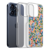 Casimoda iPhone 15 Pro hybride hoesje - Blue gardens