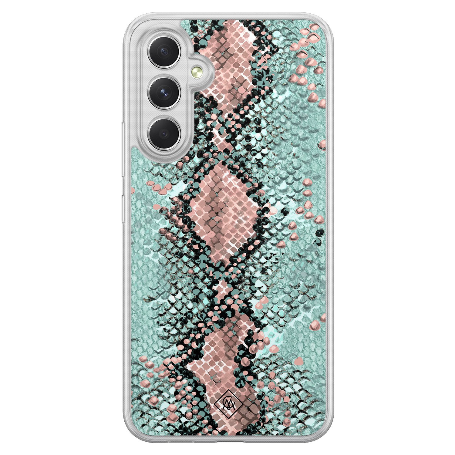 Samsung Galaxy A54 hybride hoesje - Snake pastel