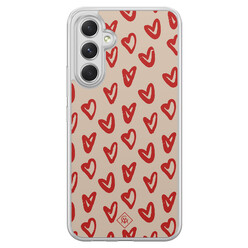 Casimoda Samsung Galaxy A54 hybride hoesje - Sweet hearts