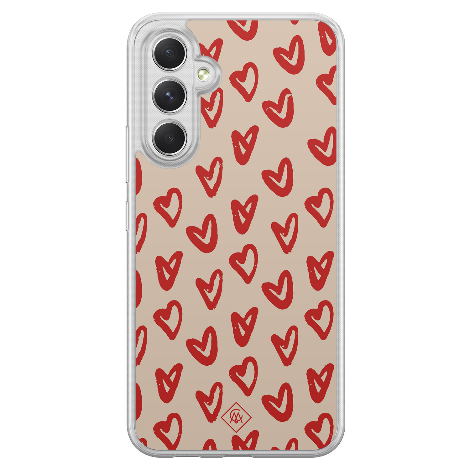 Samsung Galaxy A54 hybride hoesje - Sweet hearts