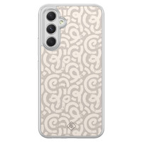 Casimoda Samsung Galaxy A54 hybride hoesje - Ivory abstraction