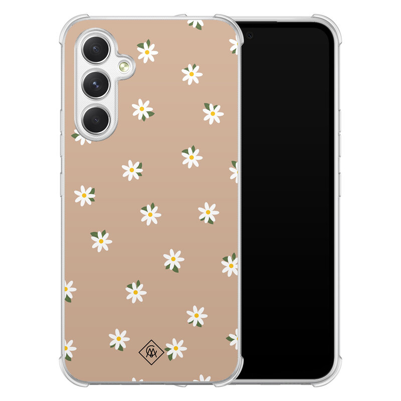 Casimoda Samsung Galaxy A54 shockproof hoesje - Sweet daisies