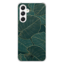 Casimoda Samsung Galaxy A54 shockproof hoesje - Monstera leaves