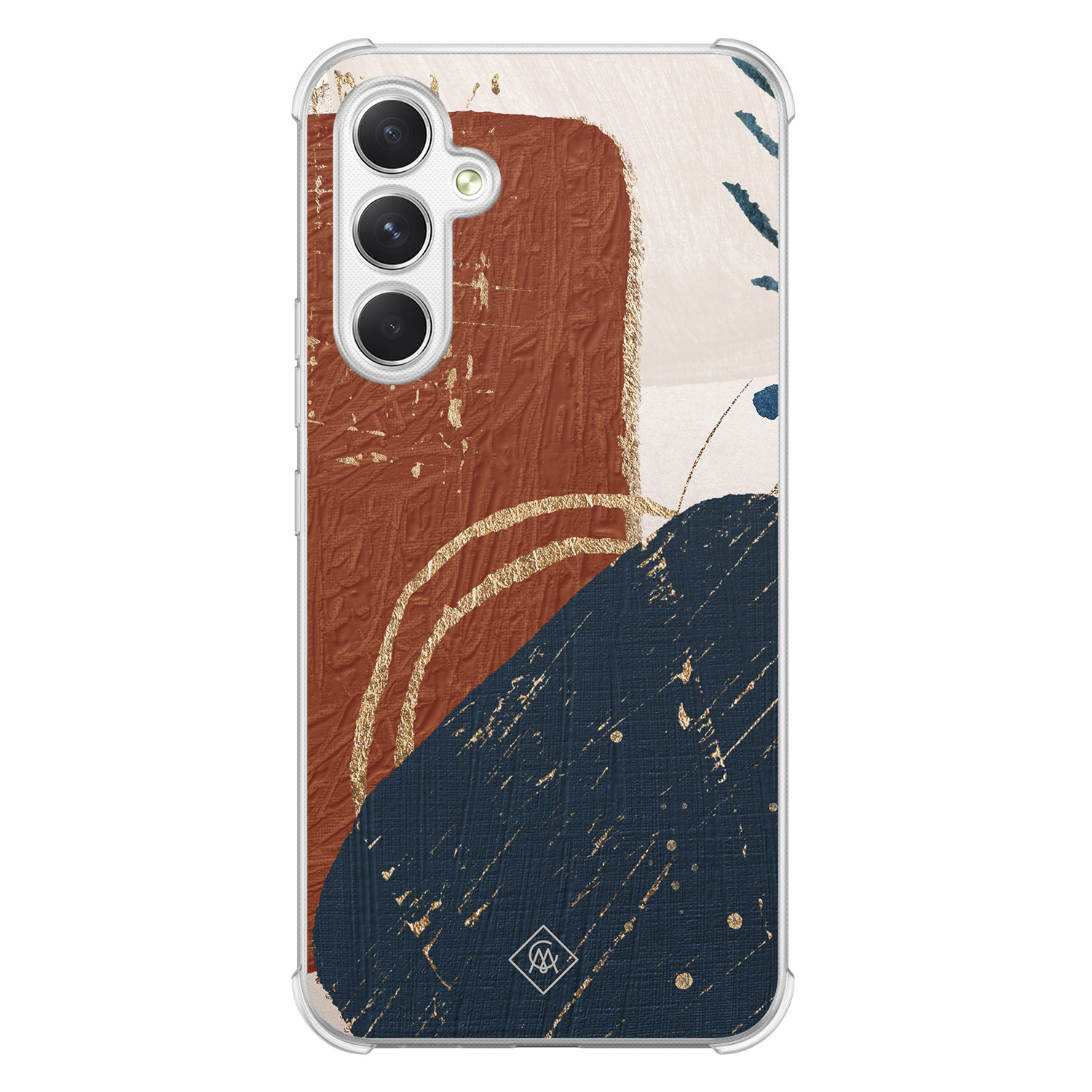 Samsung Galaxy A54 shockproof hoesje - Abstract terracotta