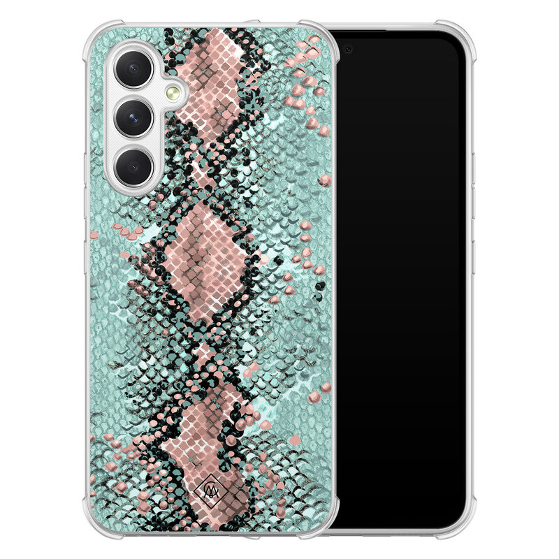 Casimoda Samsung Galaxy A54 shockproof hoesje - Snake pastel